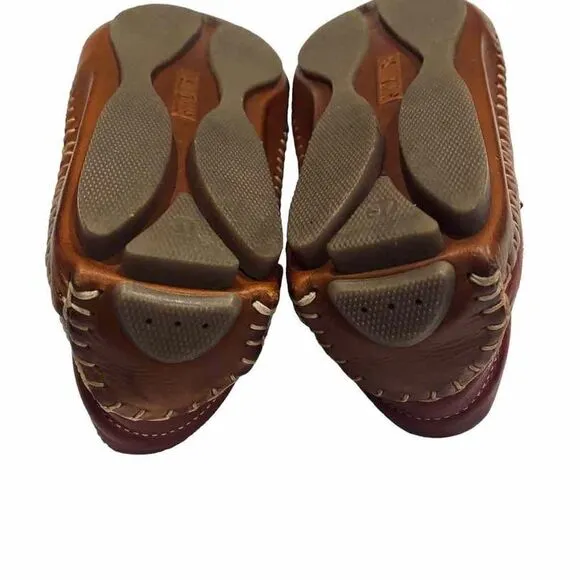 Pikolinos Sandra Brandy Flat Shoes Size 6