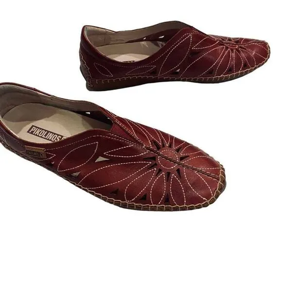 Pikolinos Sandra Brandy Flat Shoes Size 6