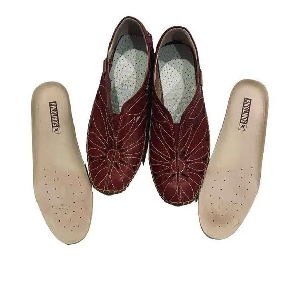Pikolinos Sandra Brandy Flat Shoes Size 6