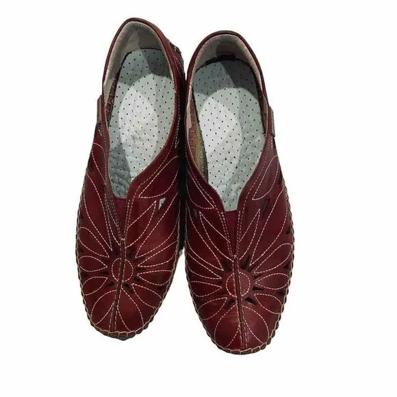 Pikolinos Sandra Brandy Flat Shoes Size 6