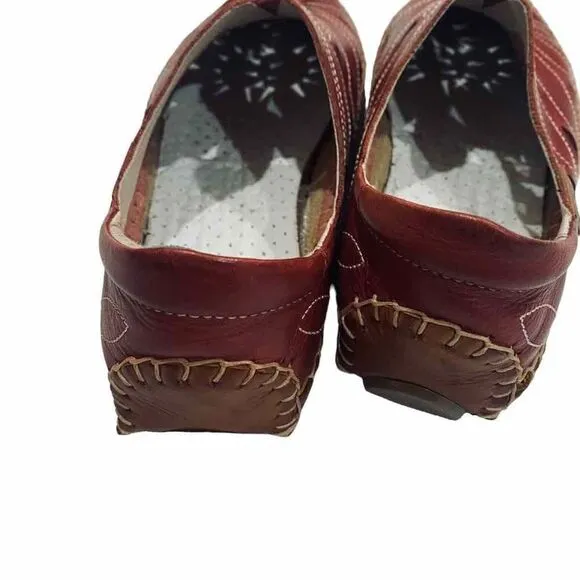 Pikolinos Sandra Brandy Flat Shoes Size 6