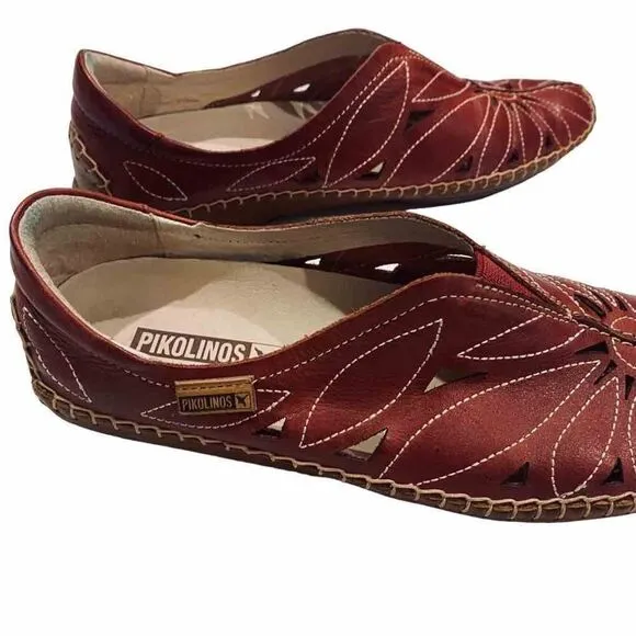 Pikolinos Sandra Brandy Flat Shoes Size 6