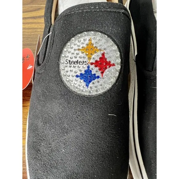 Pittsburgh Steelers NFL Women's Sz W 10 Ladies Slip On Shoes