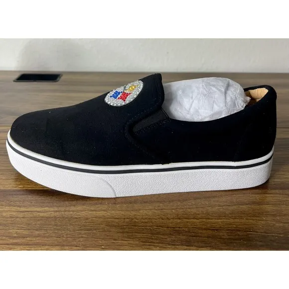Pittsburgh Steelers NFL Women's Sz W 10 Ladies Slip On Shoes