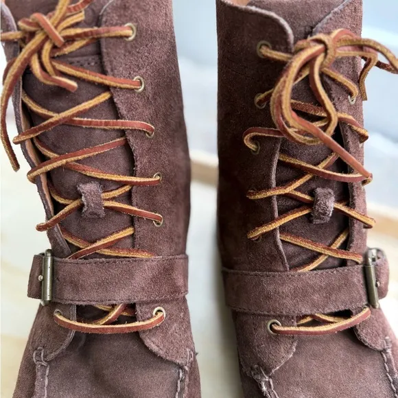 Polo Bear Ranger Ralph Lauren Brown Suede Boots