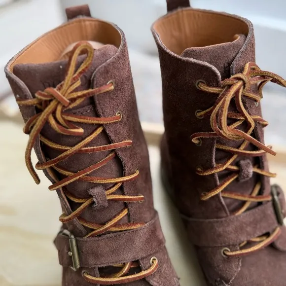 Polo Bear Ranger Ralph Lauren Brown Suede Boots