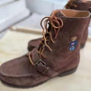 Polo Bear Ranger Ralph Lauren Brown Suede Boots