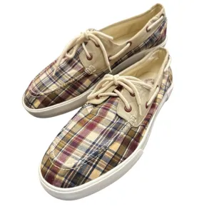 Polo by Ralph Lauren Grandpa Preppy Boat Beach Resort Casual Plaid Canvas Shoes