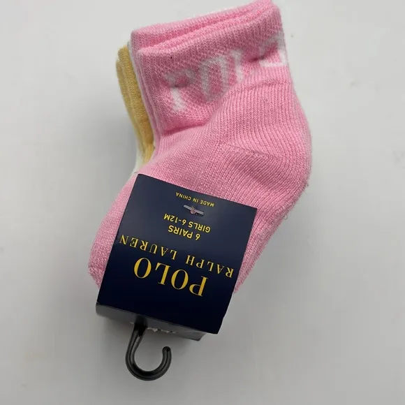 Polo Ralph Lauren Baby Girls Assorted Socks 9 Pair 18-24 Mo