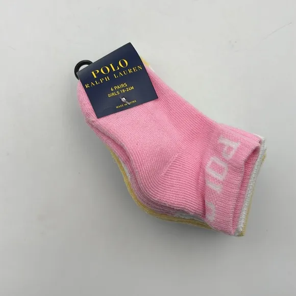 Polo Ralph Lauren Baby Girls Assorted Socks 9 Pair 18-24 Mo