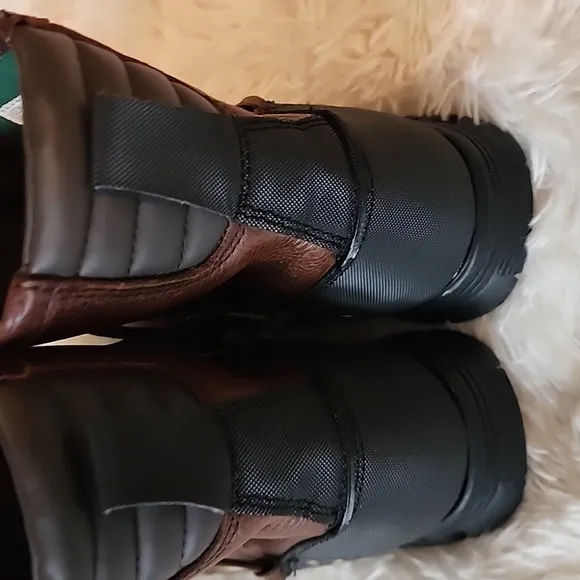 Polo Ralph Lauren Brown Leather Ankle Boots Size 10,5