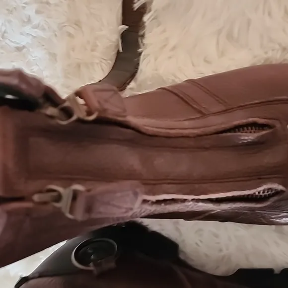 Polo Ralph Lauren Brown Leather Ankle Boots Size 10,5