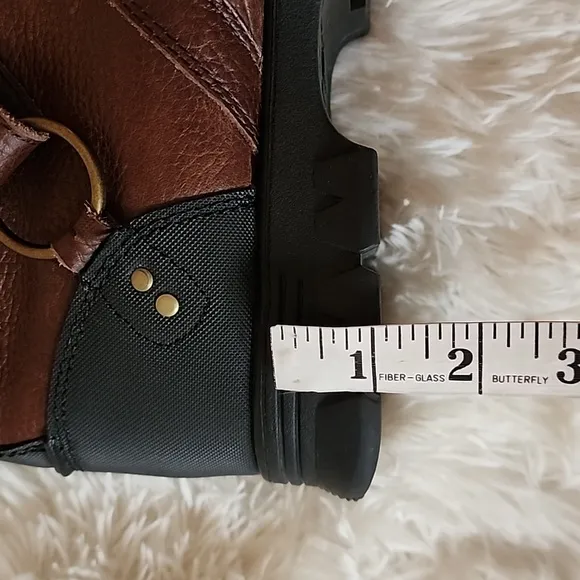 Polo Ralph Lauren Brown Leather Ankle Boots Size 10,5