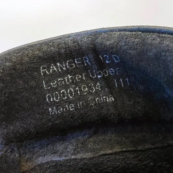 Polo Ralph Lauren Leather Chukka‎ Combat Work Boots Black Strap Buckle Size 12 D