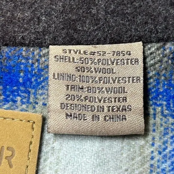 Powder River Outfitters Collection by Panhandle Slim Plaid Wool Jacket