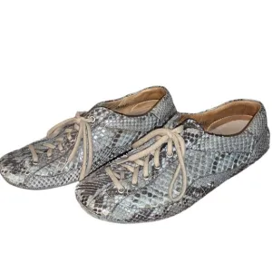 Prada Genuine Python Snakeskin Car Shoes - Women's Size 8