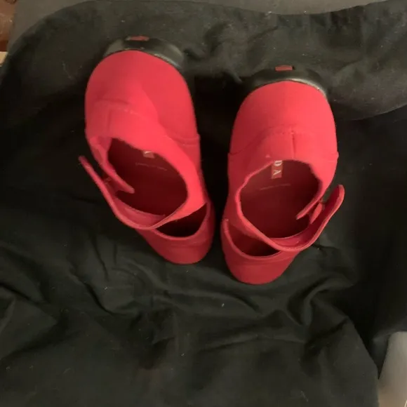 Prada red comfy shoes style # 3039 37 1/2