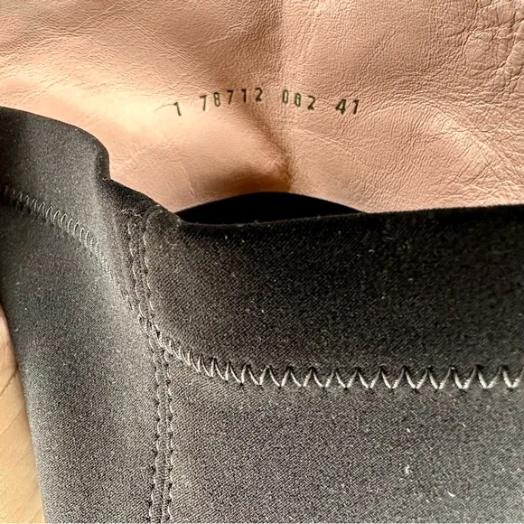 Pretty Ballerinas Up To the Knee Suede Flat Black Boots Size 41