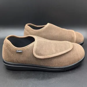 Propet shoes Womens 11 XX 2 Extra Wide Cush N Foot Brown Sand Corduroy Slip On