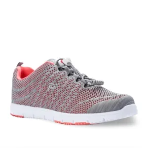 Propet Size 6.5 Wide Coral/Grey Travel Walker EVO Sneaker Shoes New In Box