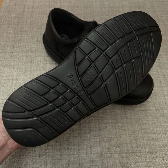 PROPET Villager Shoe Men’s Size 10.5 XX 5E Black NEW Ortholite Casual Comfort