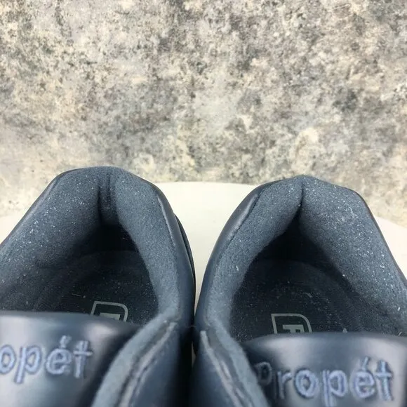 Propet Women's 7.5W (D) Tour Walker Strap Blue Leather Hook &amp; Loop Shoes W3902
