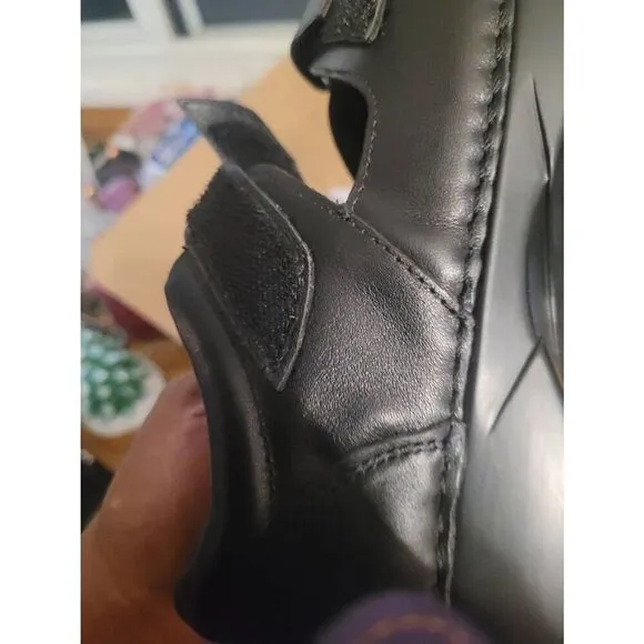 Propet Women's Size 10 wide Pedic walker Sandals Black leather 1in heels Nitb