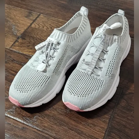 Propét Women's Stability ST Casual Shoes, Women's size 8.0 M. Grey/pink.