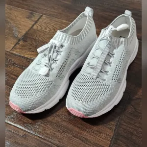 Propét Women's Stability ST Casual Shoes, Women's size 8.0 M. Grey/pink.