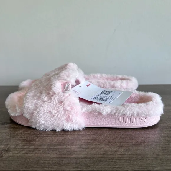 Puma Leadcat YLM Chalk Pink Women's Fluff Slides Size 9 SKU#33103