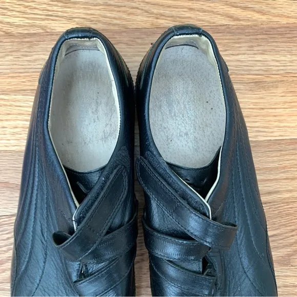 Puma The Black Label RARE Mostro Re-Luxe Black Leather Italian Shoes, sz 43