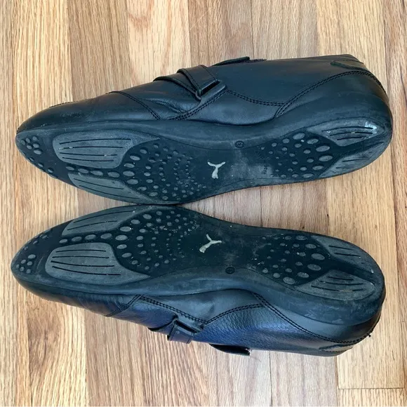 Puma The Black Label RARE Mostro Re-Luxe Black Leather Italian Shoes, sz 43