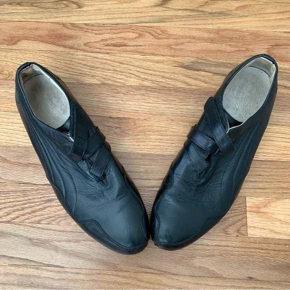 Puma The Black Label RARE Mostro Re-Luxe Black Leather Italian Shoes, sz 43