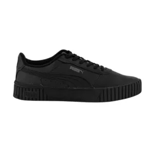 Puma Women's Carina 2.0 Sneaker - Black/Dark Shadow Leather, Size 7