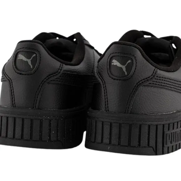 Puma Women's Carina 2.0 Sneaker - Black/Dark Shadow Leather, Size 7