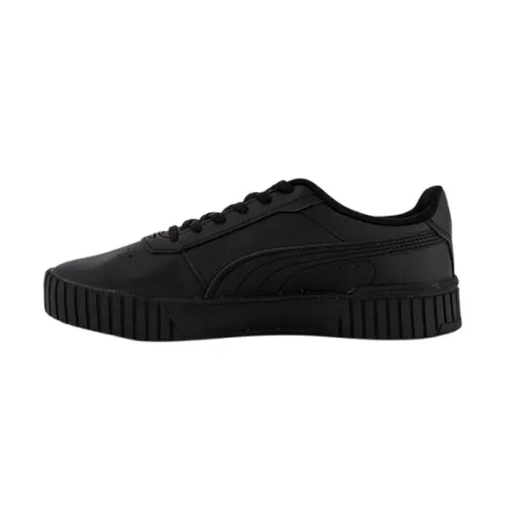 Puma Women's Carina 2.0 Sneaker - Black/Dark Shadow Leather, Size 7