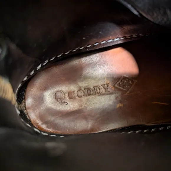 Quoddy Leather Camp Boots - size 10