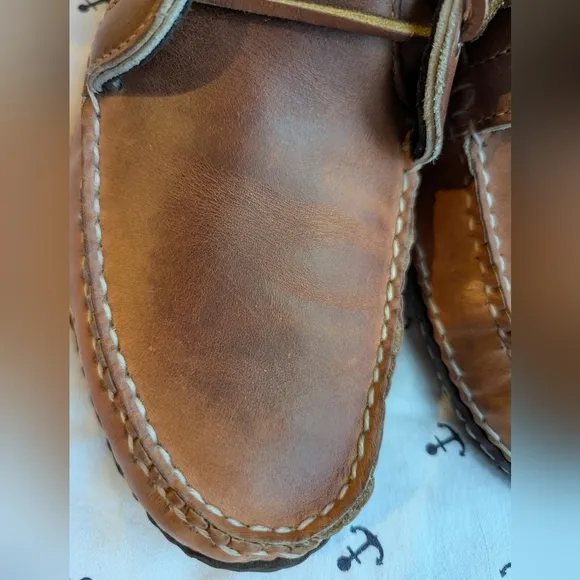Quoddy Leather Camp Boots - size 10
