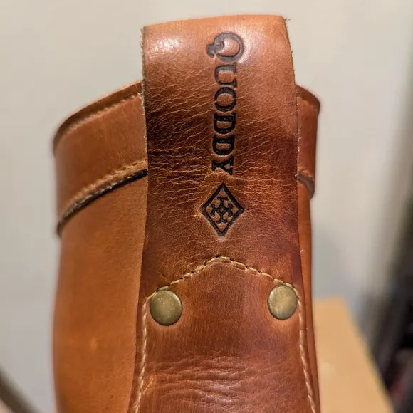 Quoddy Leather Camp Boots - size 10