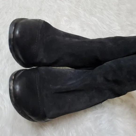 Rag &amp; Bone Albion black suede boots booties heel