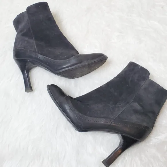 Rag &amp; Bone Albion black suede boots booties heel