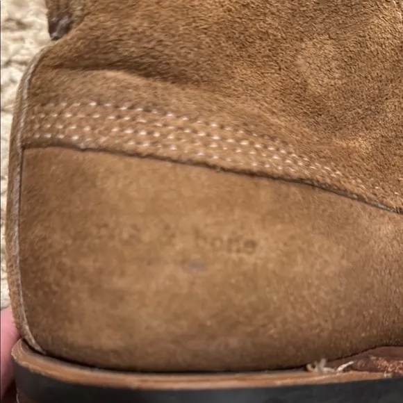 rag &amp; bone Men's Brown Suede Lace-Up Boots size 9