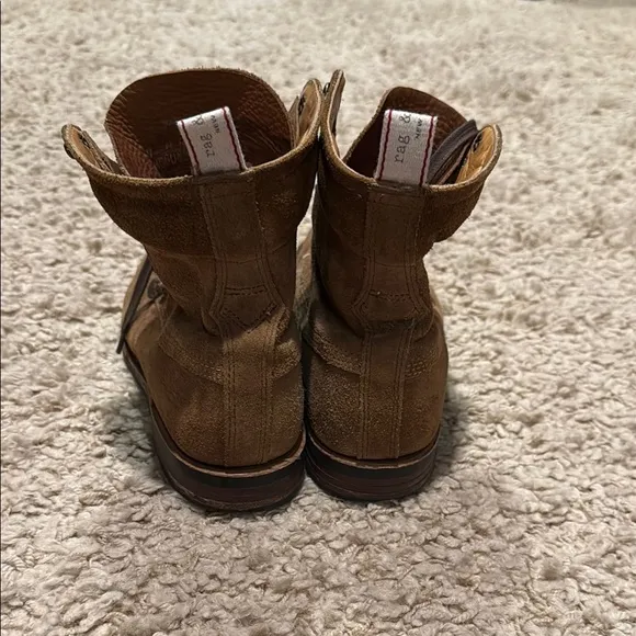 rag &amp; bone Men's Brown Suede Lace-Up Boots size 9