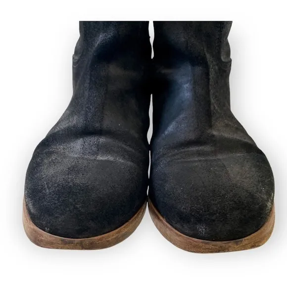 rag and bone Ankle boots,  Holly Ankle Boot, Black Waxy Suede,  Size 39.5