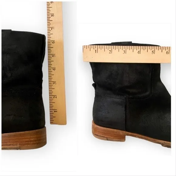rag and bone Ankle boots,  Holly Ankle Boot, Black Waxy Suede,  Size 39.5