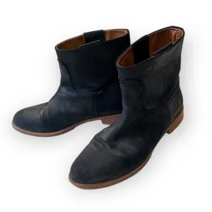 rag and bone Ankle boots,  Holly Ankle Boot, Black Waxy Suede,  Size 39.5