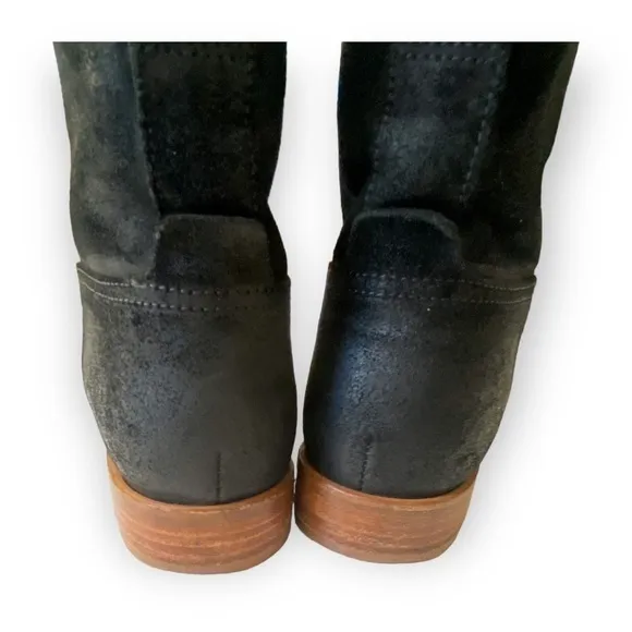 rag and bone Ankle boots,  Holly Ankle Boot, Black Waxy Suede,  Size 39.5