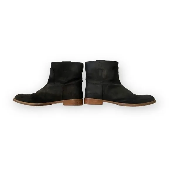 rag and bone Ankle boots,  Holly Ankle Boot, Black Waxy Suede,  Size 39.5