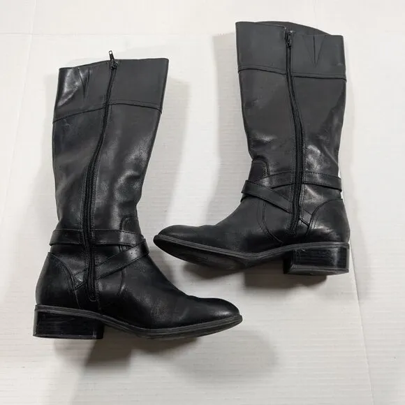 Ralph Lauren Leather Knee Boots Size 7  Menna