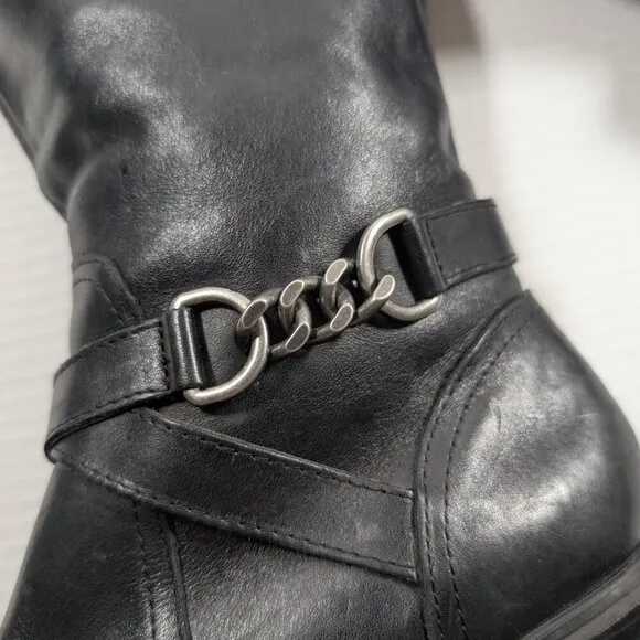 Ralph Lauren Leather Knee Boots Size 7  Menna